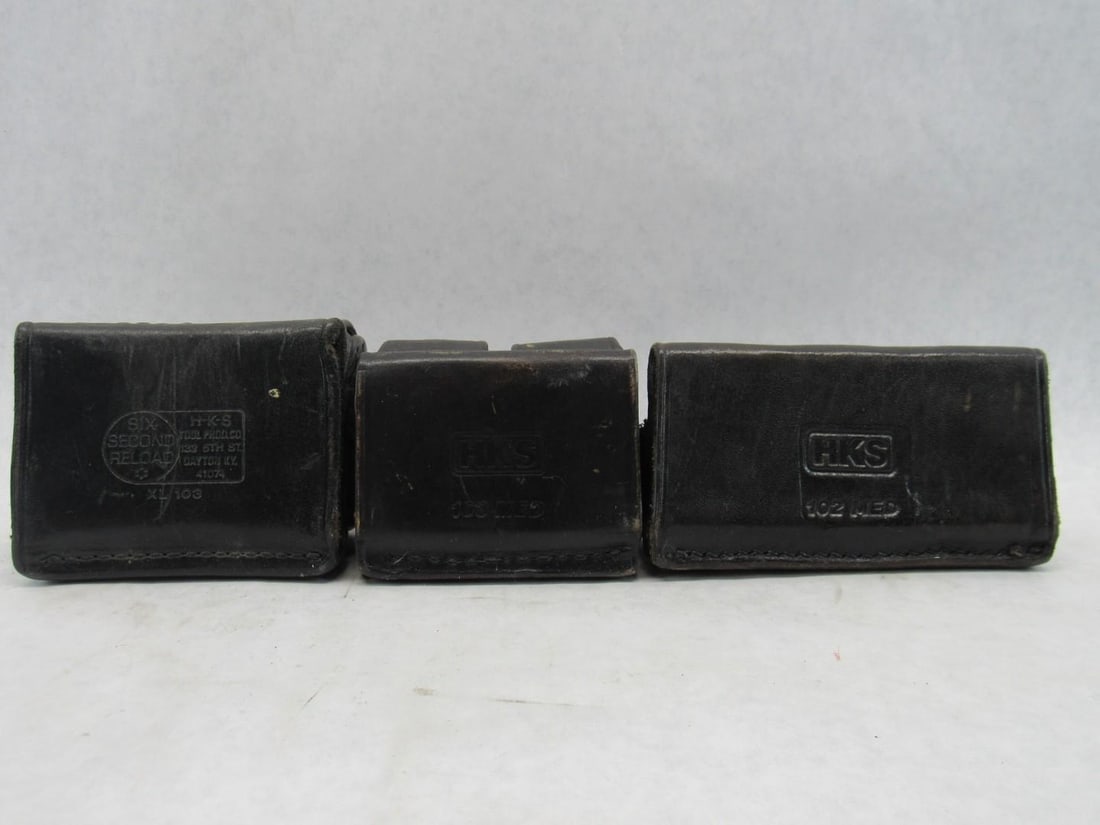 (14) Speed Loaders & (3) Leather Pouches - 7