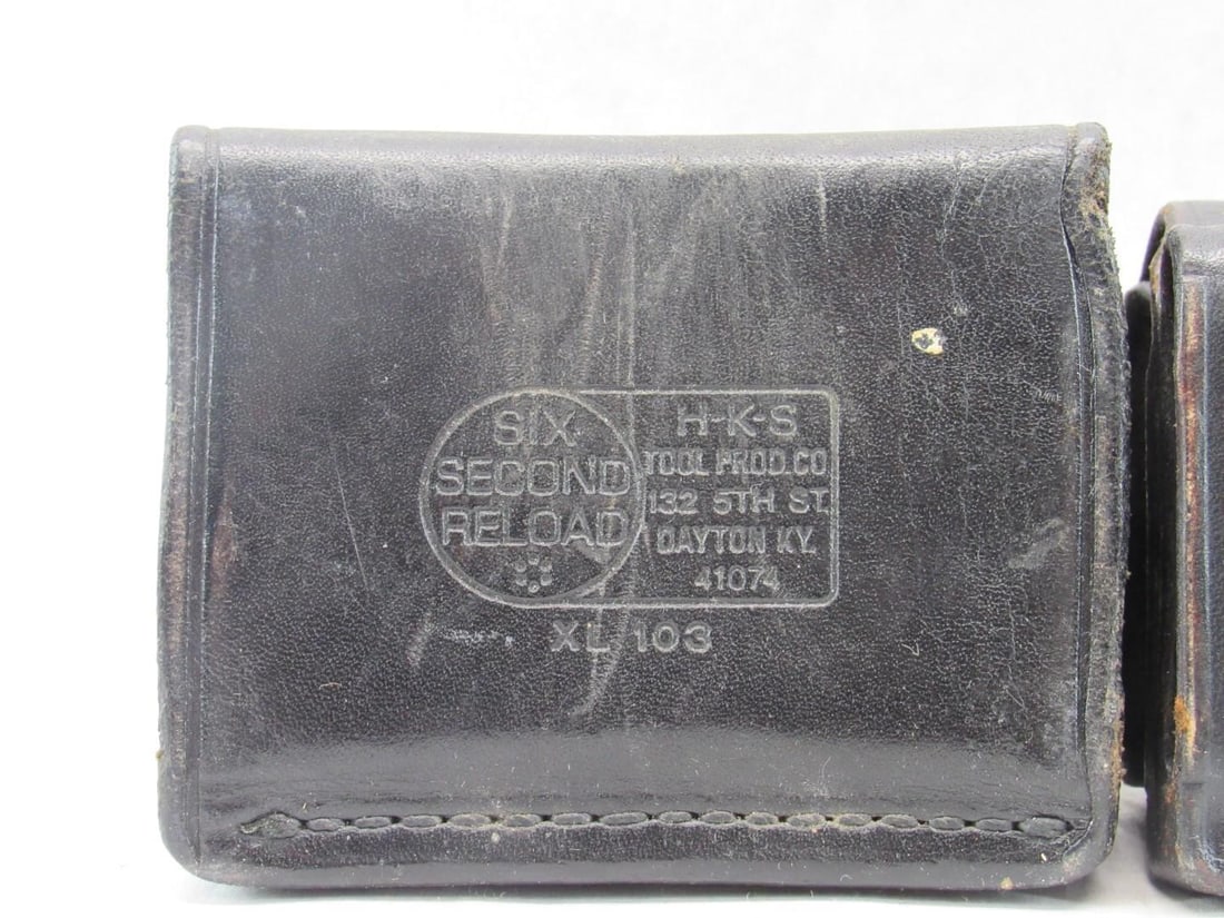 (14) Speed Loaders & (3) Leather Pouches - 9