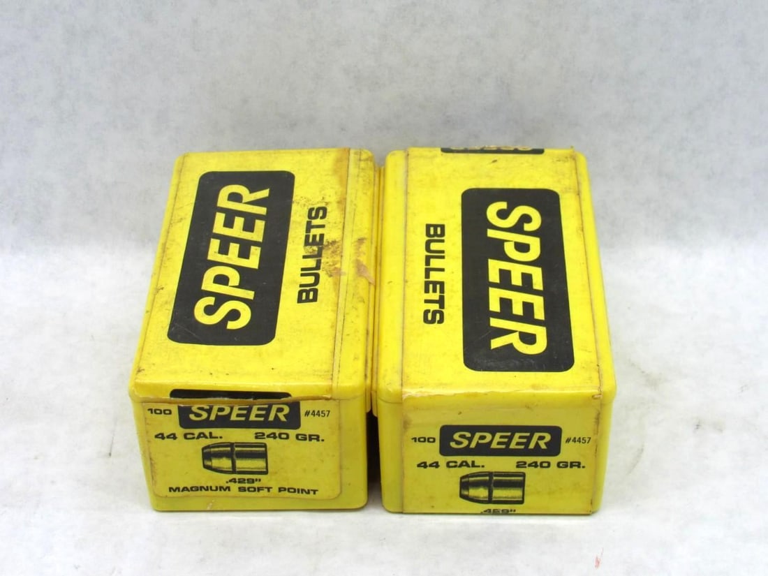 (200+/-) Speer .44 Cal Bullets: (200+/-) Speer .44 Cal Bullets