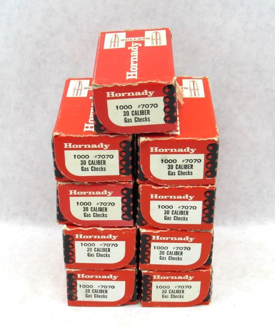 (8+) Boxes of Hornady .30 Cal. Gas Checks - 2