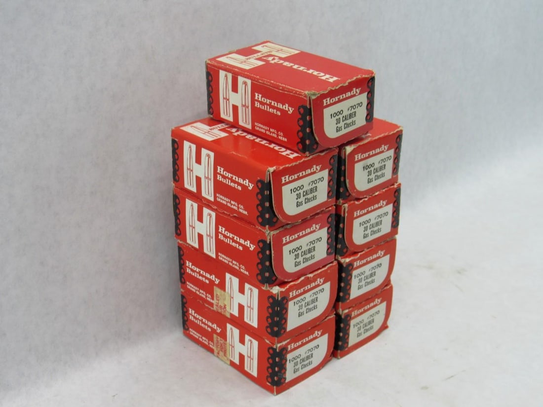 (8+) Boxes of Hornady .30 Cal. Gas Checks - 3
