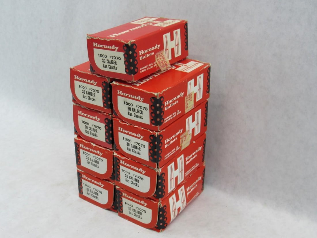 (8+) Boxes of Hornady .30 Cal. Gas Checks - 4