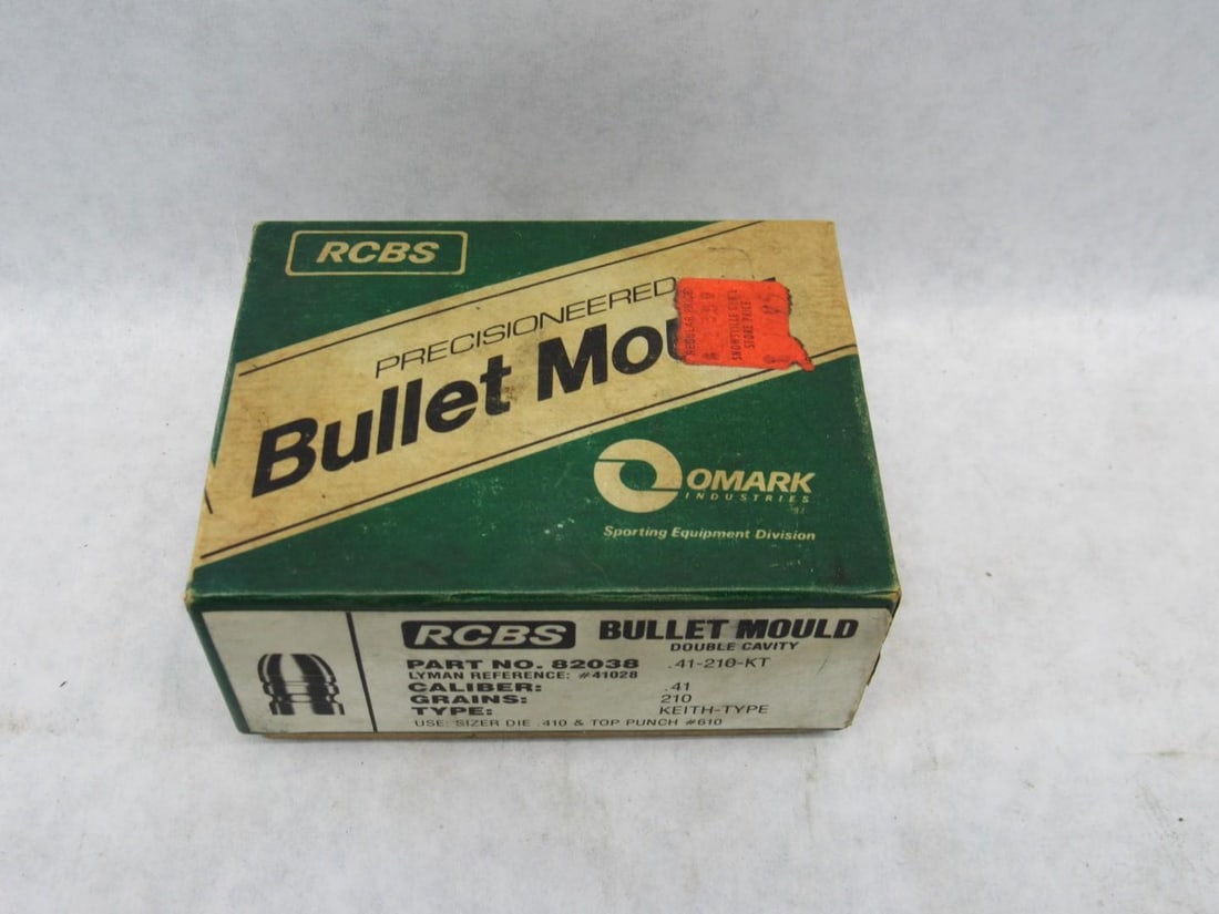 RCBS .41-210-KT 2-Cavity Bullet Mould Blocks: part number 82038 