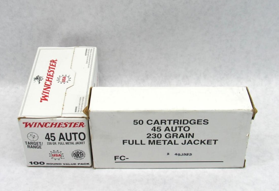 (150) .45 ACP Cartridges: (150) .45 ACP Cartridges 