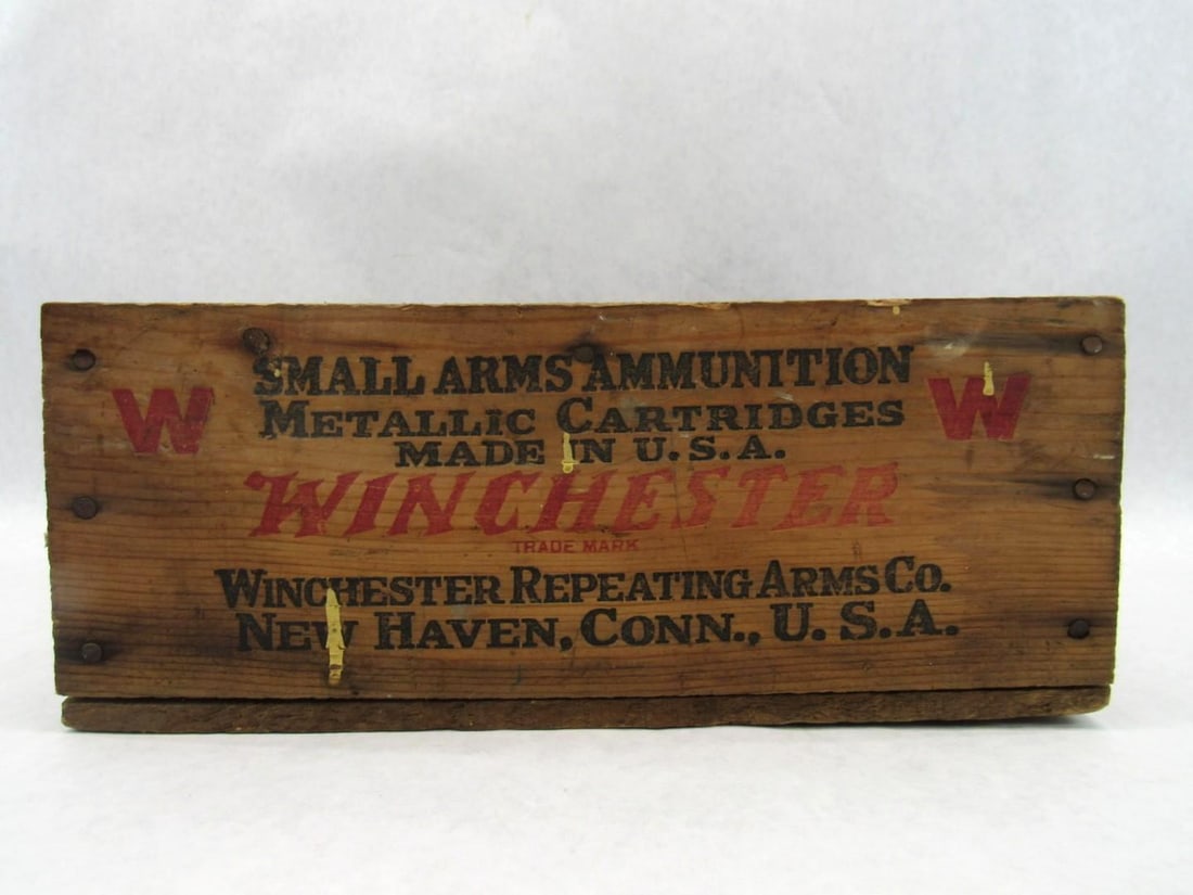 Vintage Wood Winchester .222 Cartridge Crate - 4