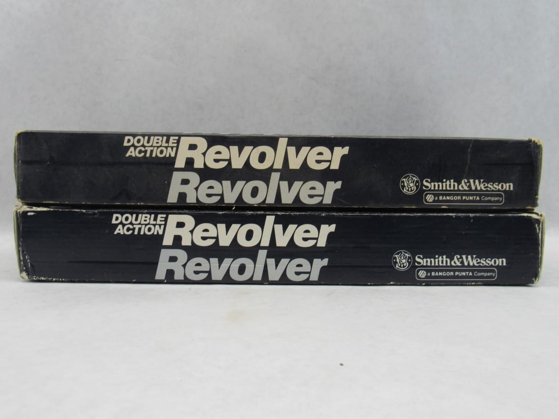 (2) Smith & Wesson Double Action Revolver Boxes - 5