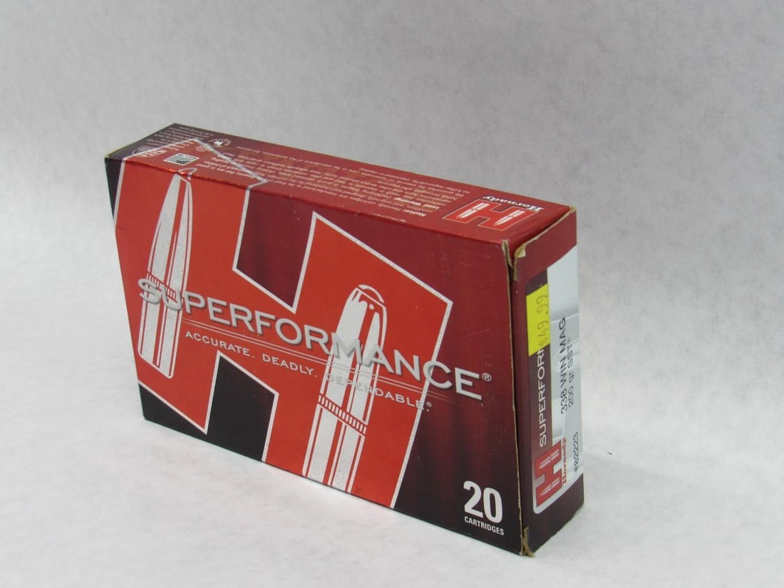 (1) Box of Hornady .338 Winchester Magnum Cartridges - 3
