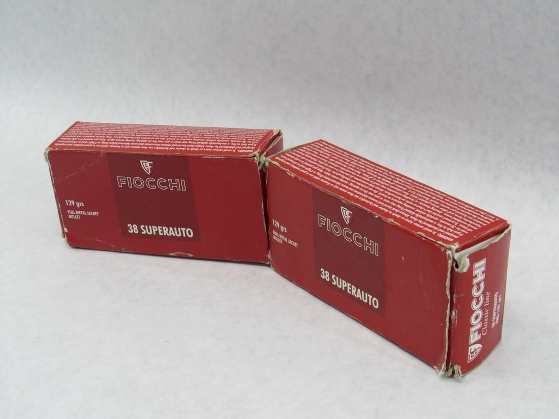 (2) Boxes of Fiocchi .38 Super Auto Cartridges - 3