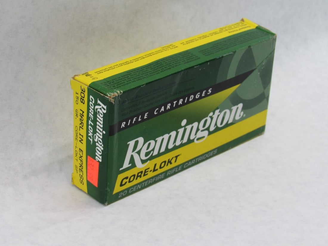 (1) Box of Remington .308 Marlin Express Cartridges - 2