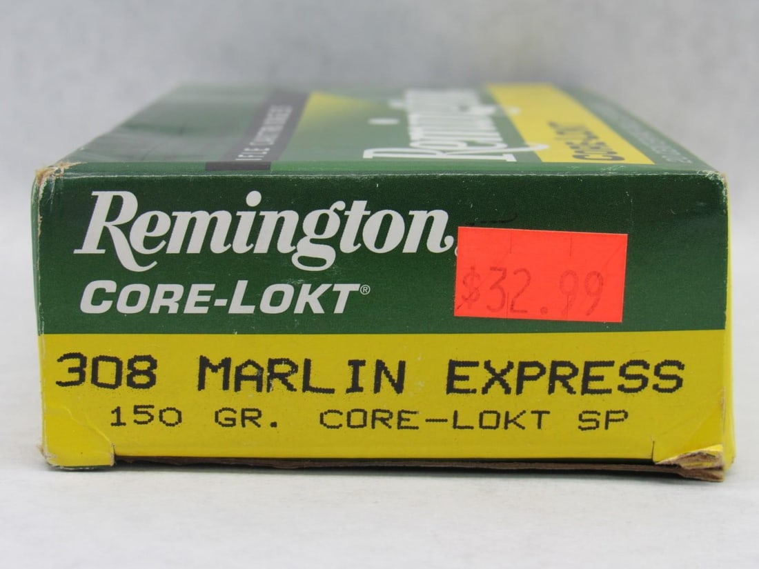 (1) Box of Remington .308 Marlin Express Cartridges - 4