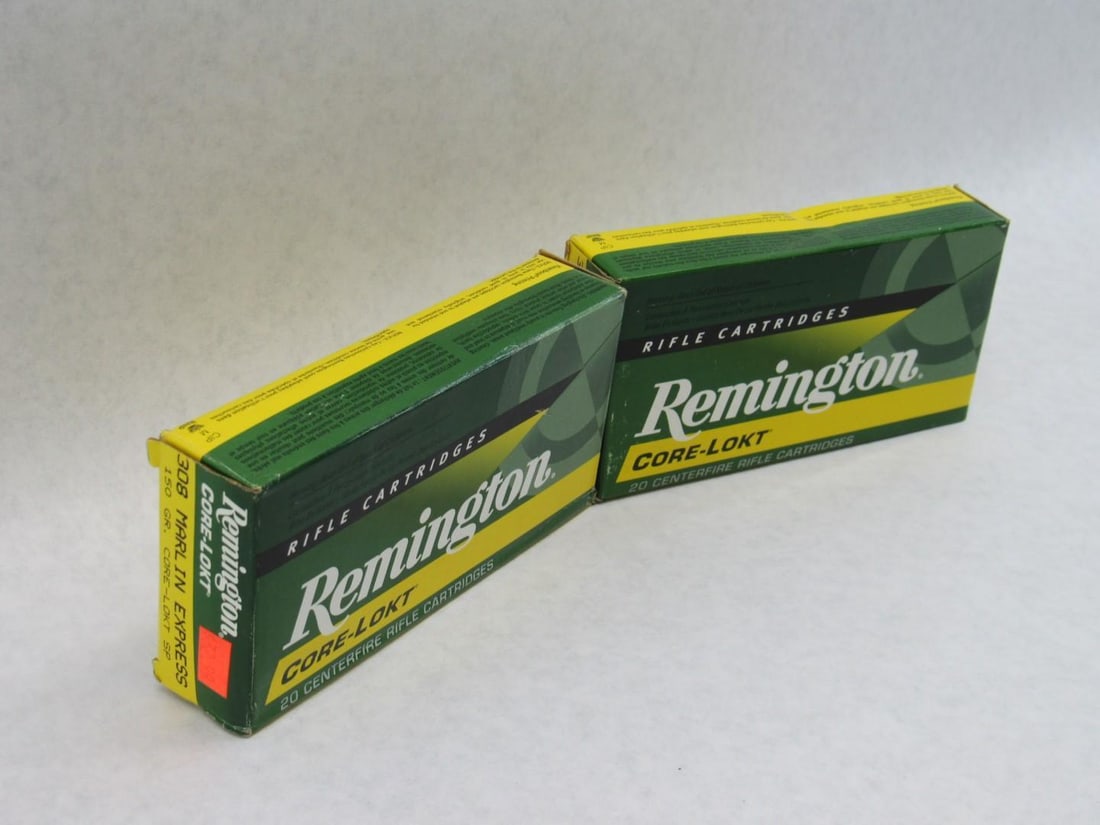 (2) Boxes of Remington .308 Marlin Express Cartridges - 2