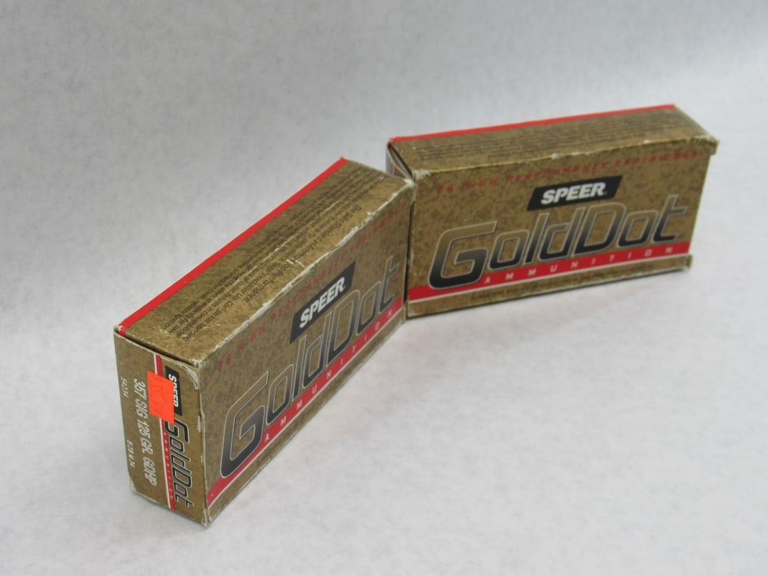 (2) Boxes of Speer .357 Sig Cartridges - 2
