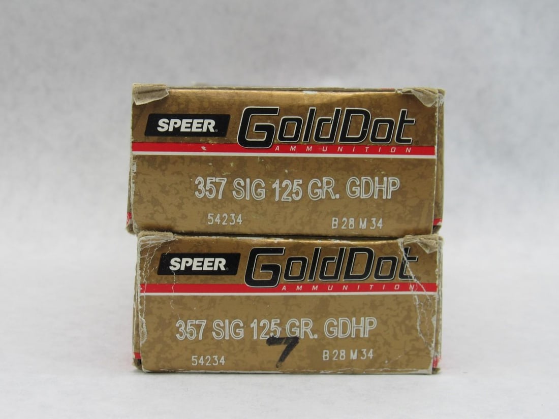 (2) Boxes of Speer .357 Sig Cartridges - 4