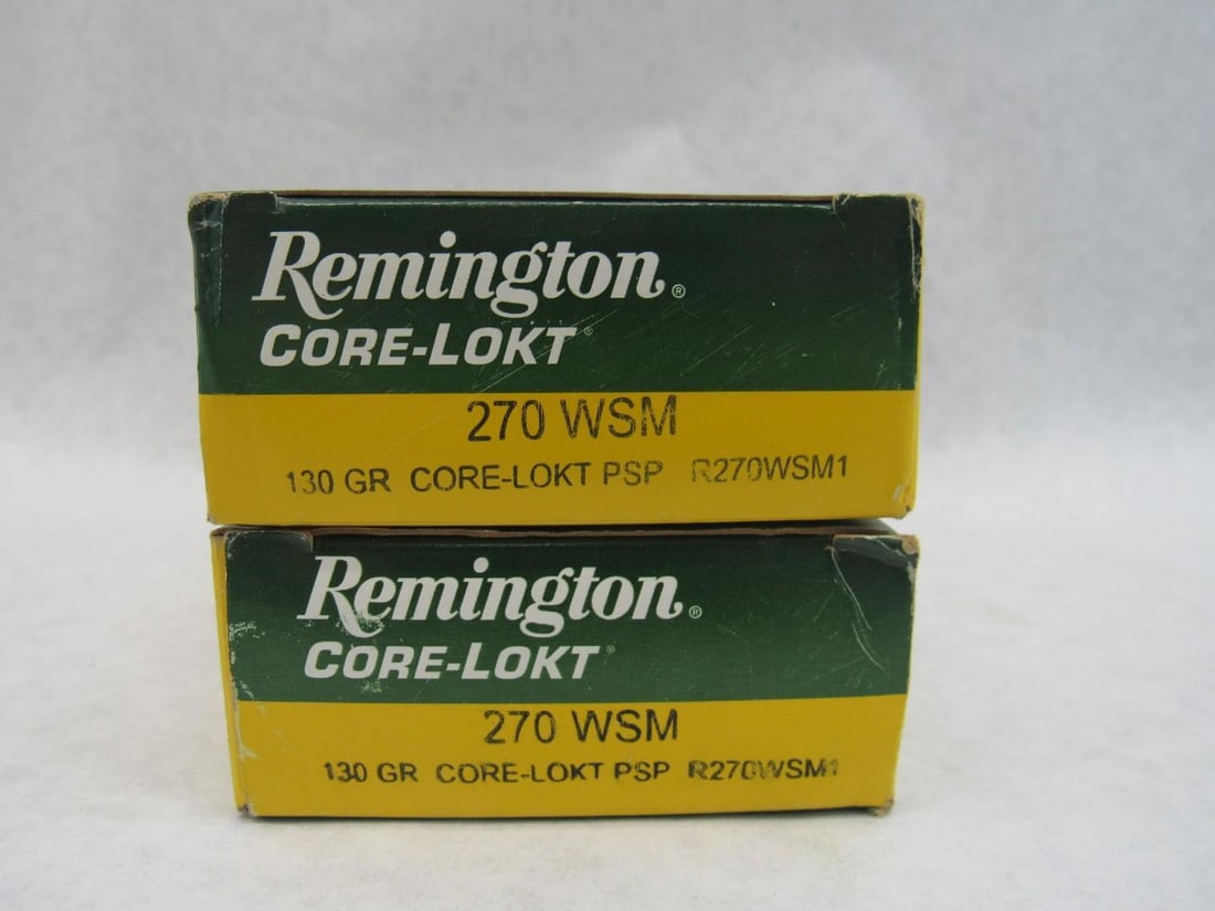 (2) Boxes of Remington .270 WSM Cartridges - 4