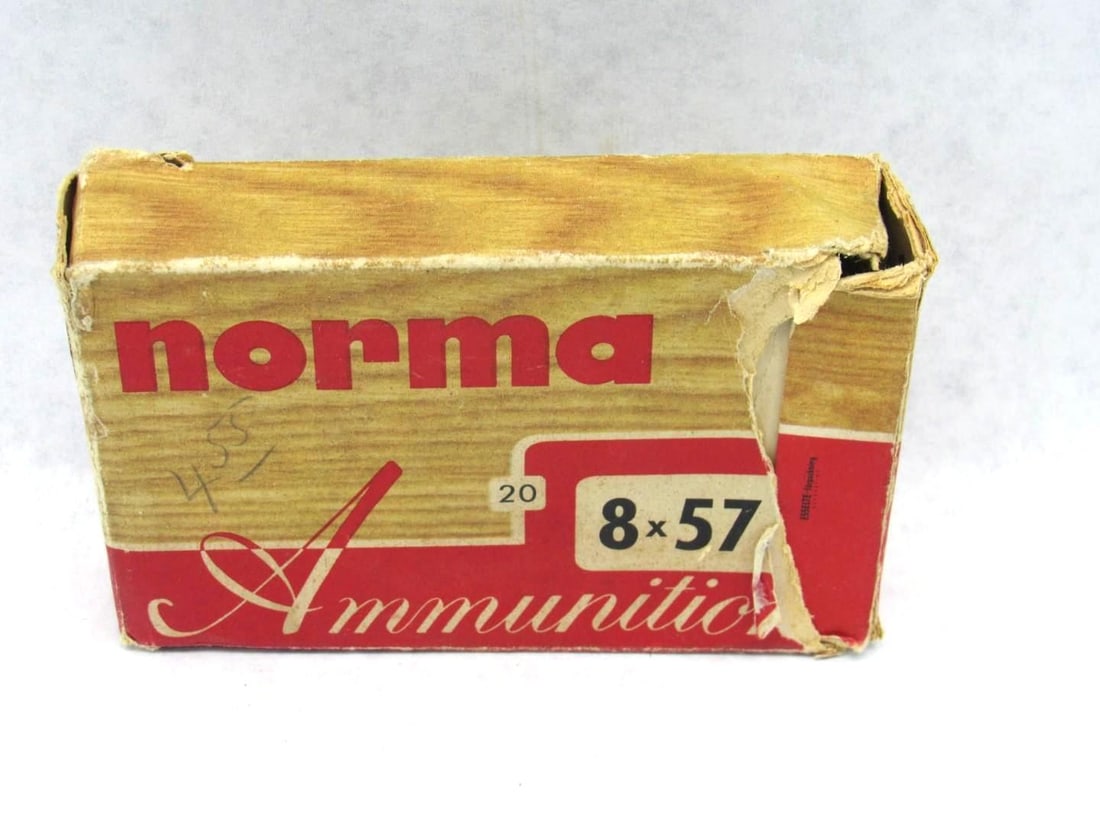 (12) Norma 8x57JR Match Cartridges: some oxidization 