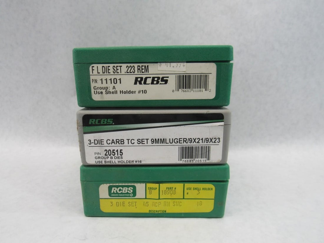 (3) Sets of Reloading Dies - 6