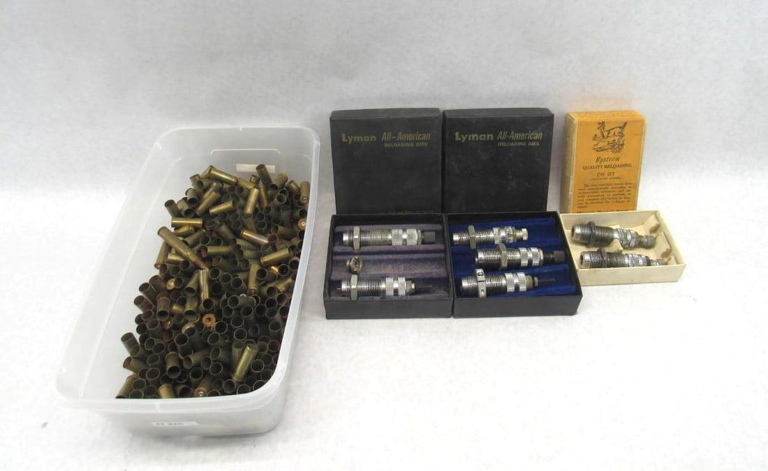 (3) Sets of Reloading Dies: (2) .44 Mag/.44 Spec., .308 & .44 Mag Brass 