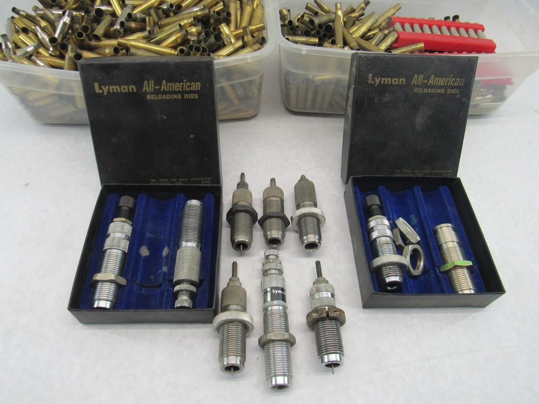 (10) Assorted Reloading Dies and Misc. Brass - 4