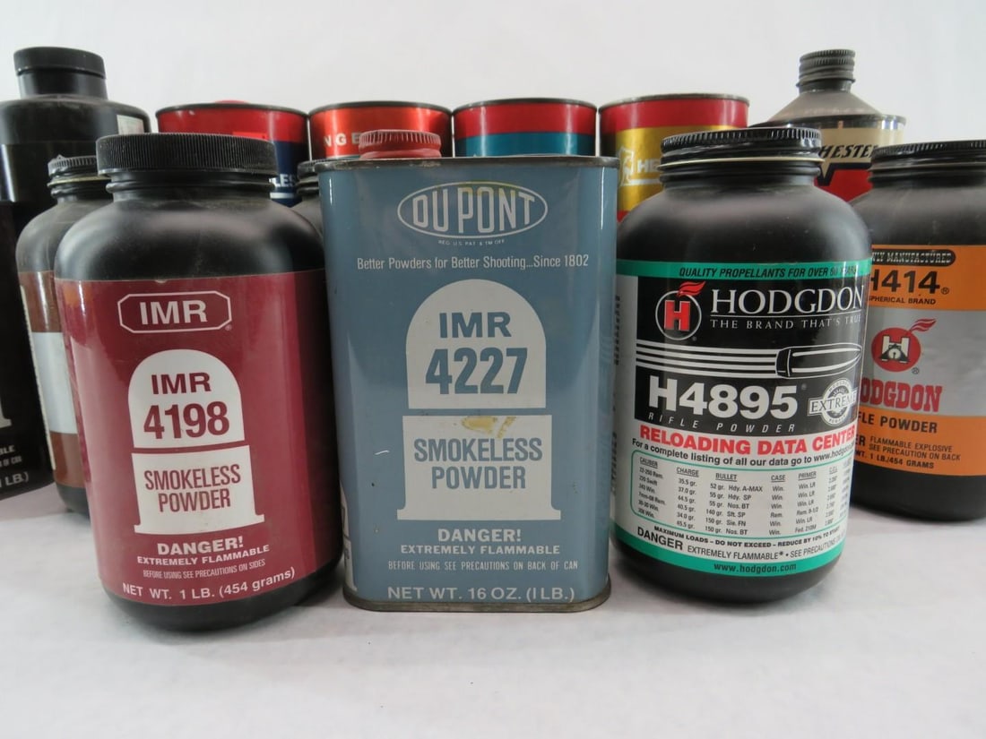 9lbs. +/- Assorted Gun Powder - 8