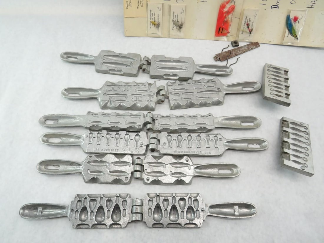 (6) Fishing Sinker Molds - 12