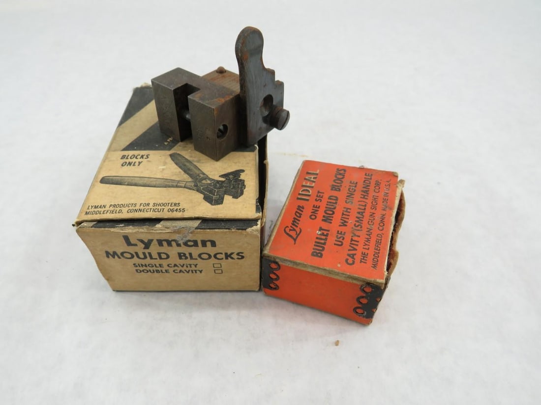 (3) Sets of Lyman Mold Blocks: .490 Ball; 266324 997 bullet; 580213 766 Maxi-Ball 