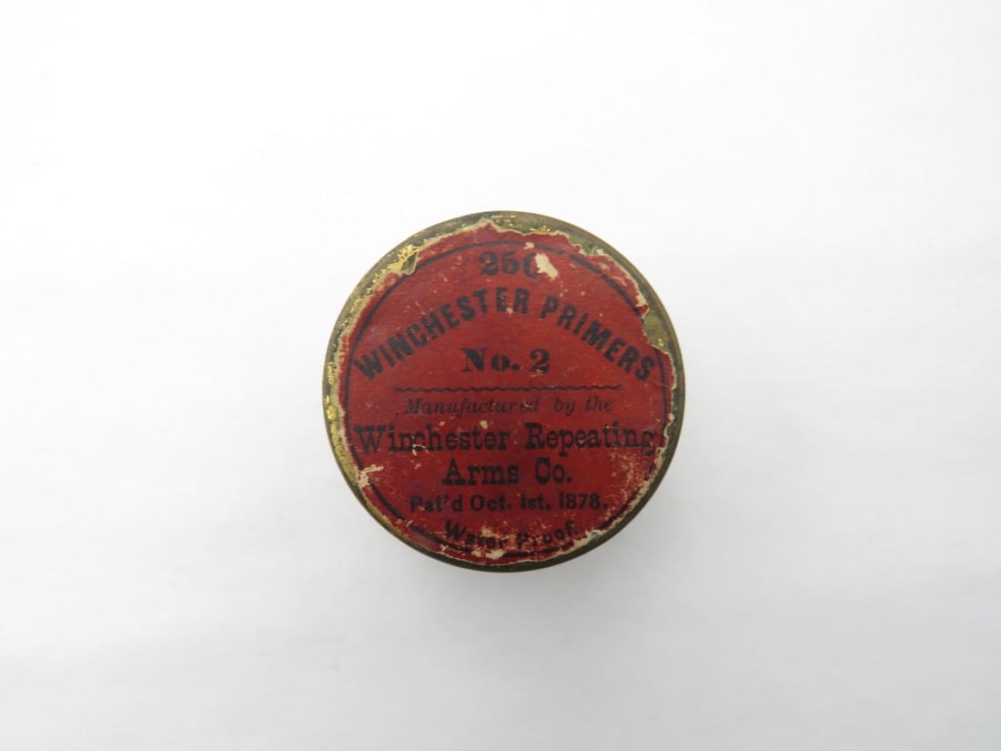 Vintage Winchester No. 2 Primer Tin: with contents 