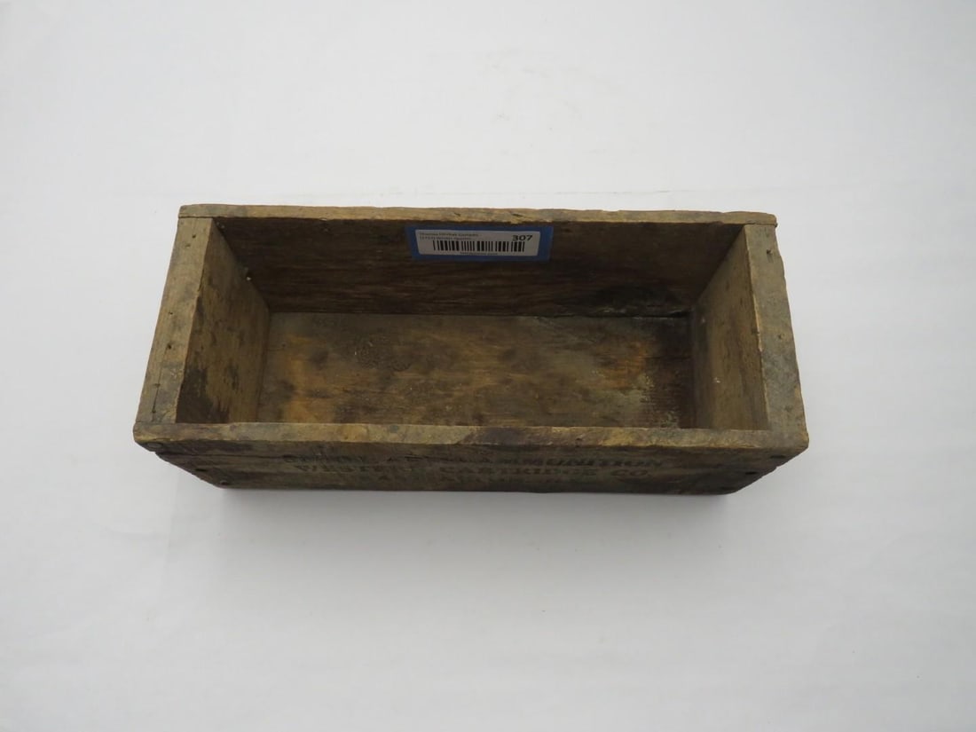 Vintage Western Wood Cartridge Box - 4