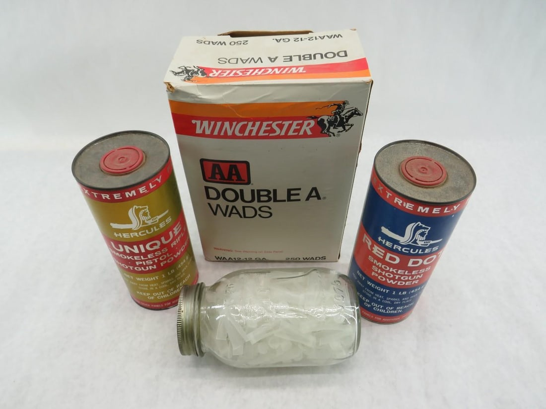 2lbs. Hercules Shotgun Shell Powder & 12 Ga. & .410 Bore Wads: 2lbs. Hercules Shotgun Shell Powder & 12 Ga. & .410 Bore Wads 