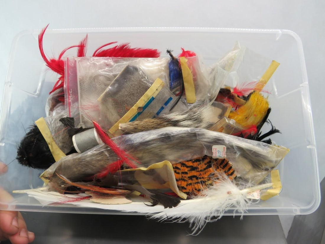 (5) 2 Steel Drawer Cabinets of Fly Tying Supplies and Equipment - 13
