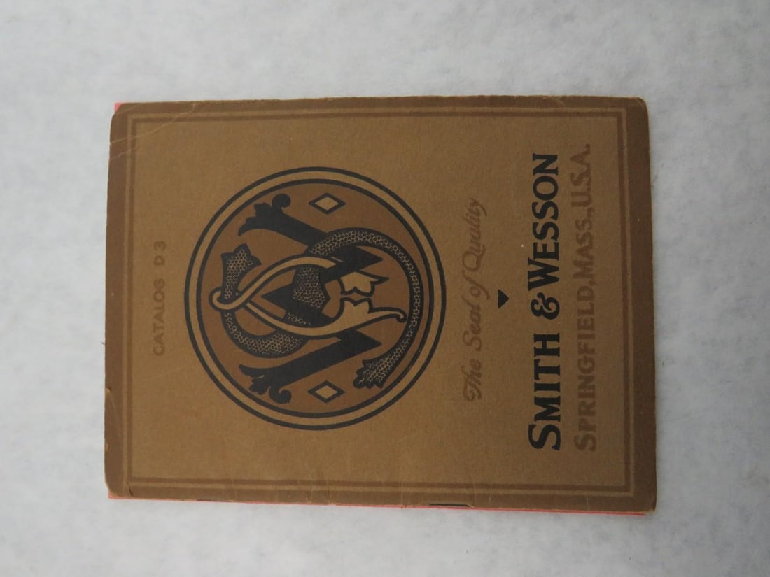 Antique Smith & Wesson Catalog D 3: with price list; ca. 1923 