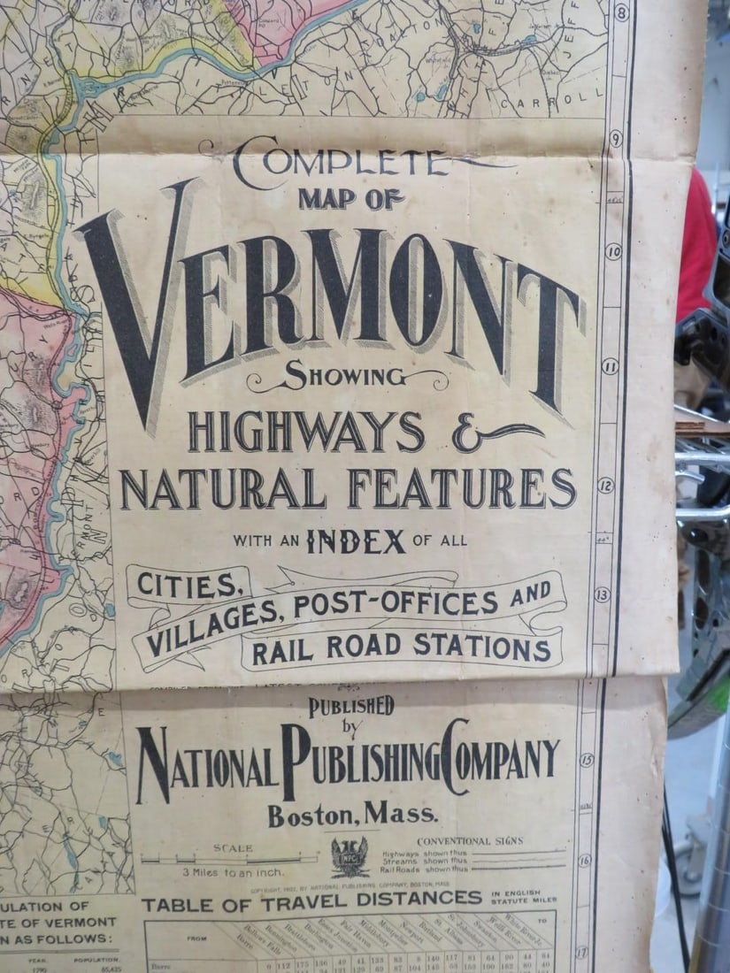 1902 Map of Vermont - 2