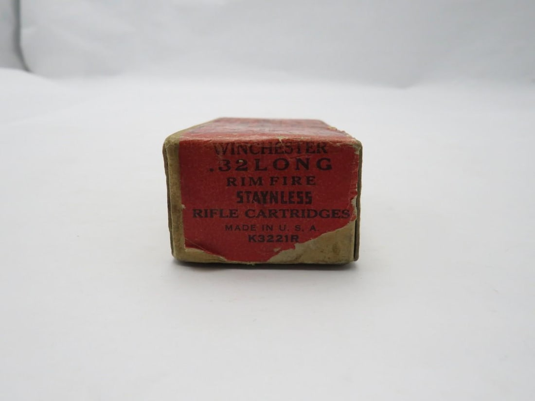 Antique Winchester Two Piece .32 Long Cartridge Box - 2