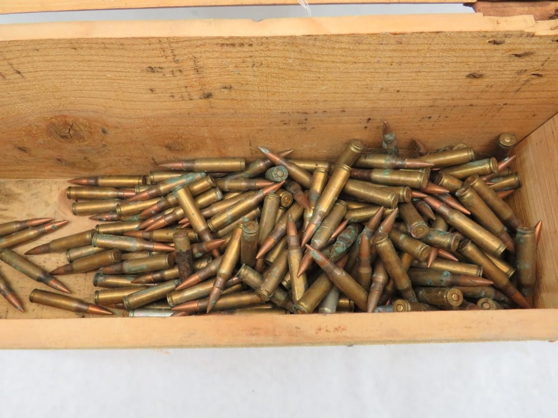 (213) 7.62 NATO Cartridges in Wood Crate - 14