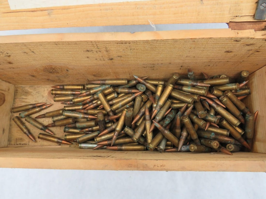 (213) 7.62 NATO Cartridges in Wood Crate - 2