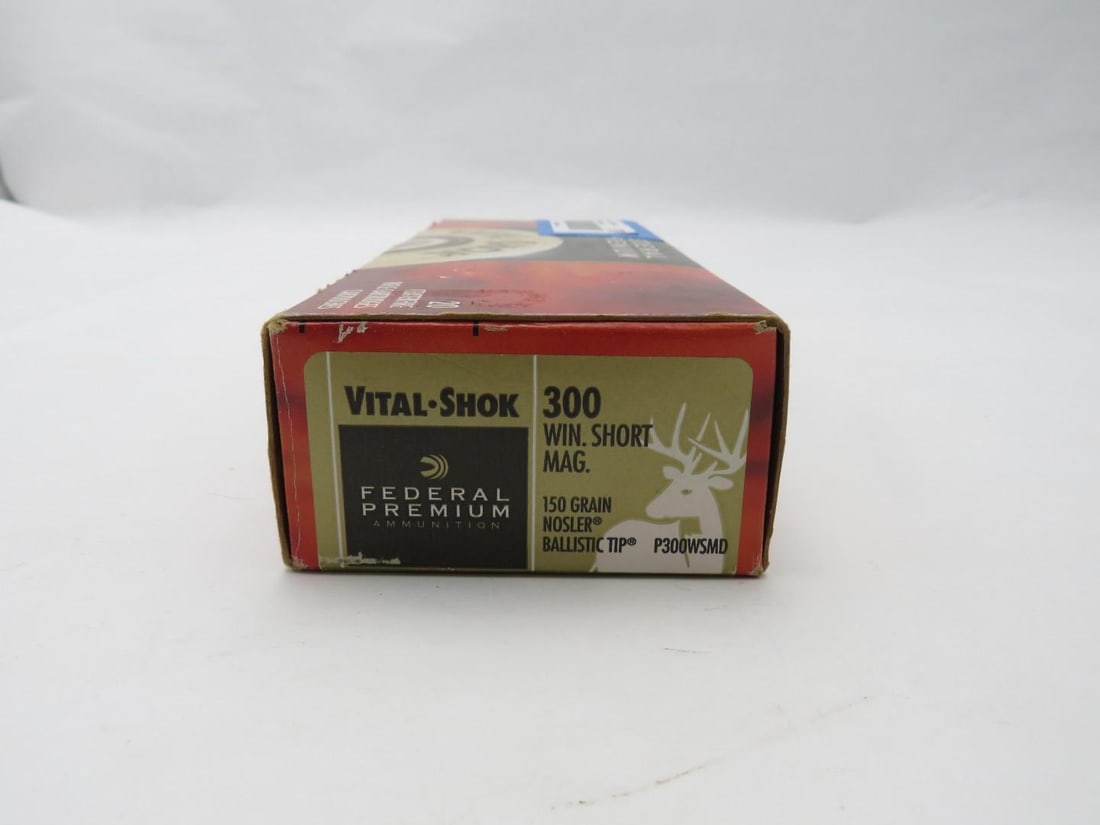 Box of Federal .300 Winchester Short Magnum Cartridges: Box of Federal .300 Winchester Short Magnum Cartridges 