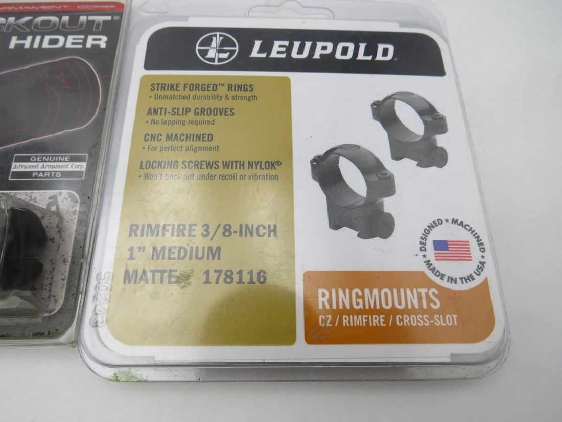 (2) Muzzle Devices & (2) Leupold Scope Rings - 3