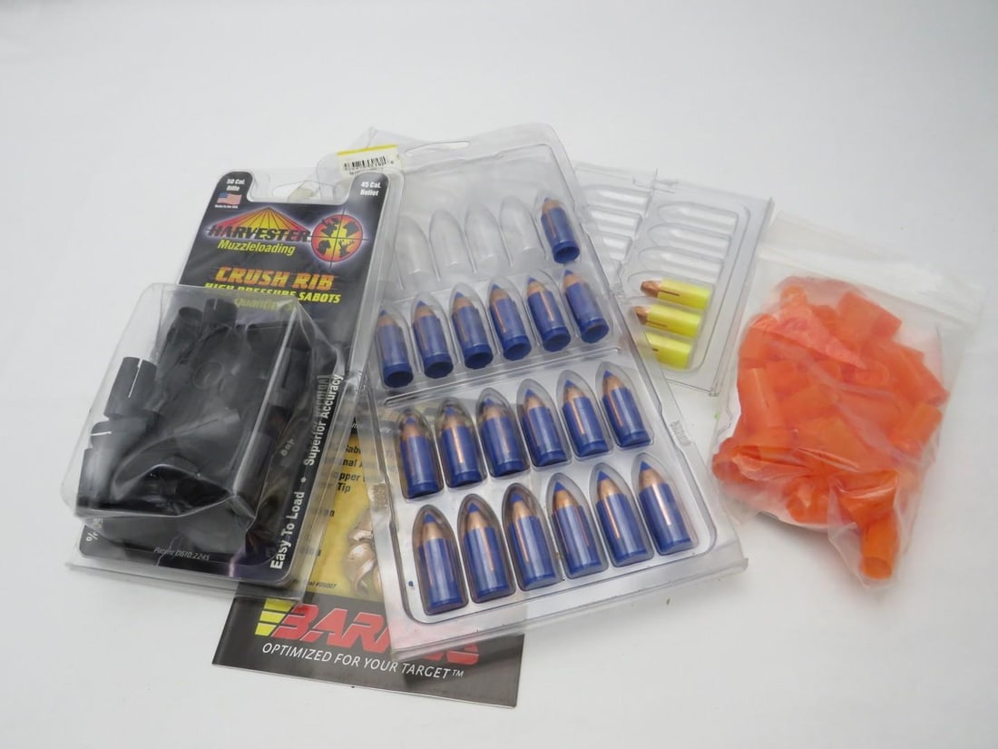 Barnes .50 Cal. Muzzleloader Bullets & Assorted Sabots