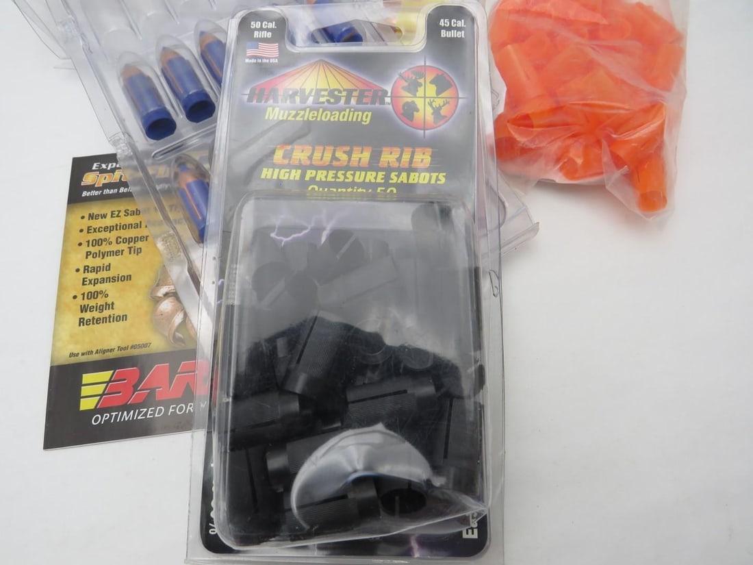 Barnes .50 Cal. Muzzleloader Bullets & Assorted Sabots - 7