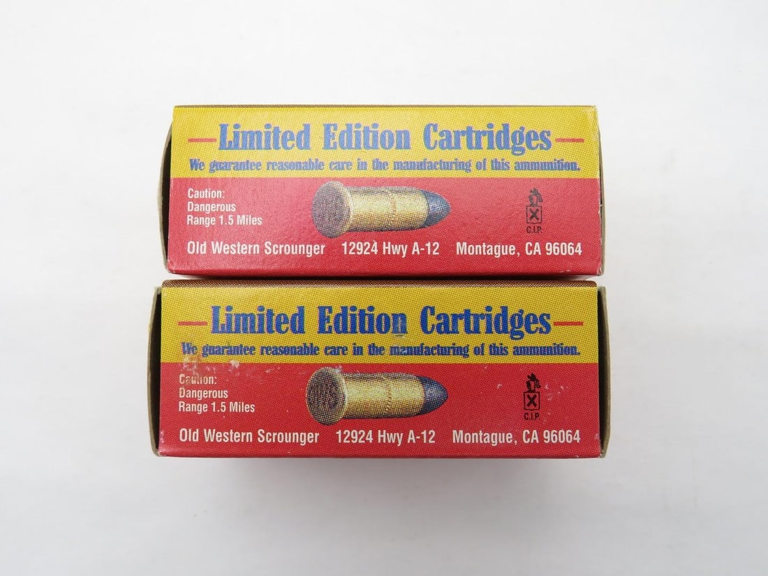 (2) Boxes of Old Western Scrounger .22 Winchester Automatic Cartridges - 2