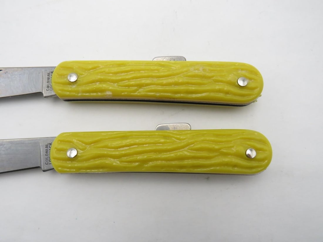 (2) Vintage Colonial Lock Back Knives - 4