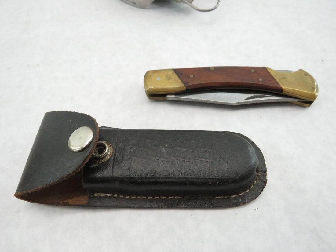 (30) Pieces: Knives, Hatchet, Sheaths - 12