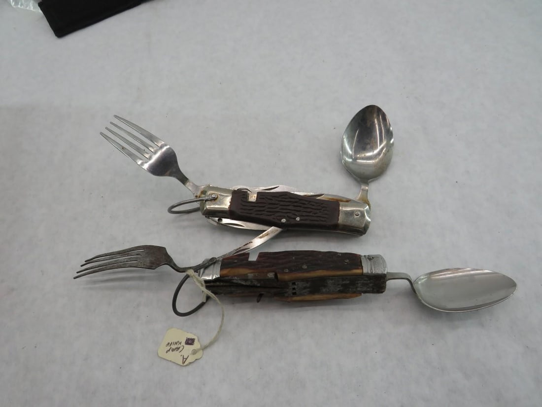 (30) Pieces: Knives, Hatchet, Sheaths - 15