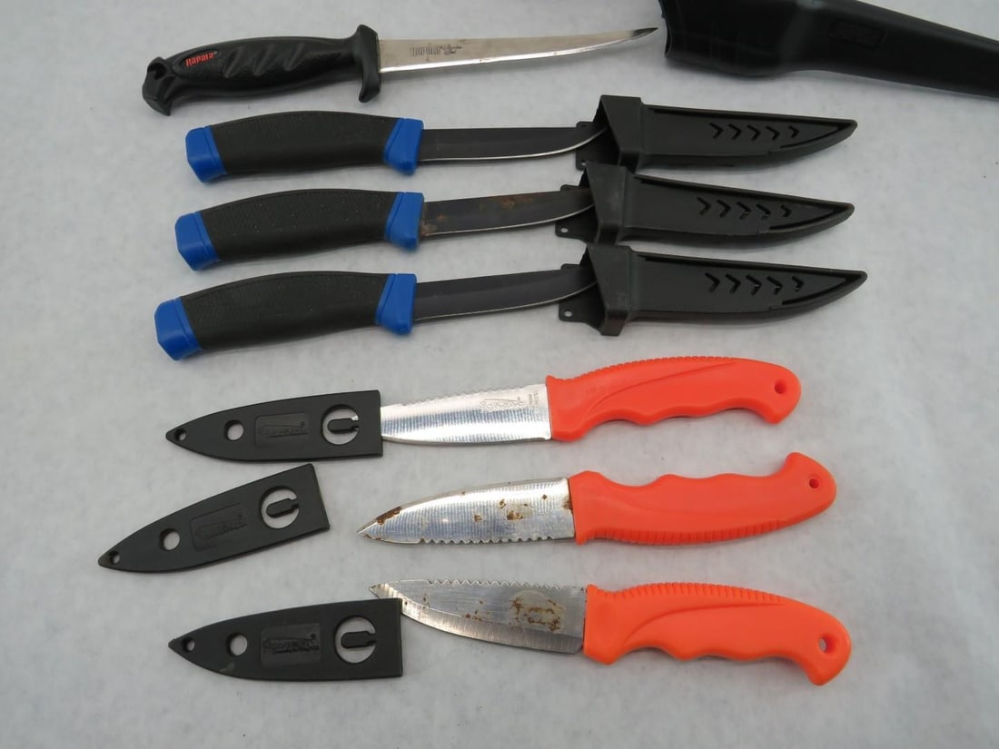 (7) 4" & 3" Bait Knives - 3