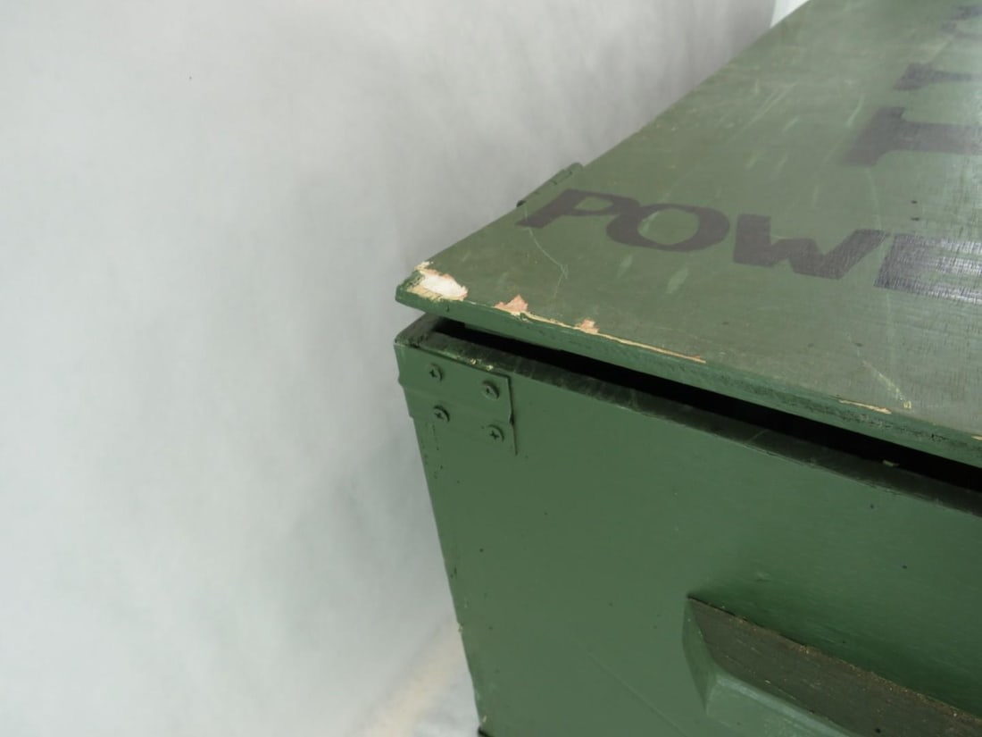 Wooden U.S. Army Footlocker - 12