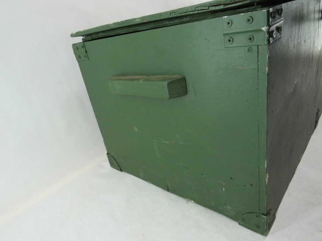 Wooden U.S. Army Footlocker - 14
