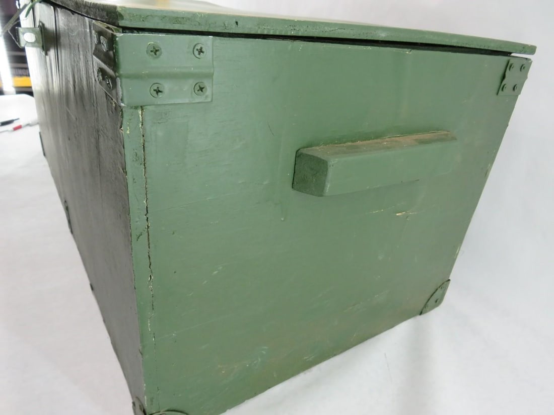 Wooden U.S. Army Footlocker - 4