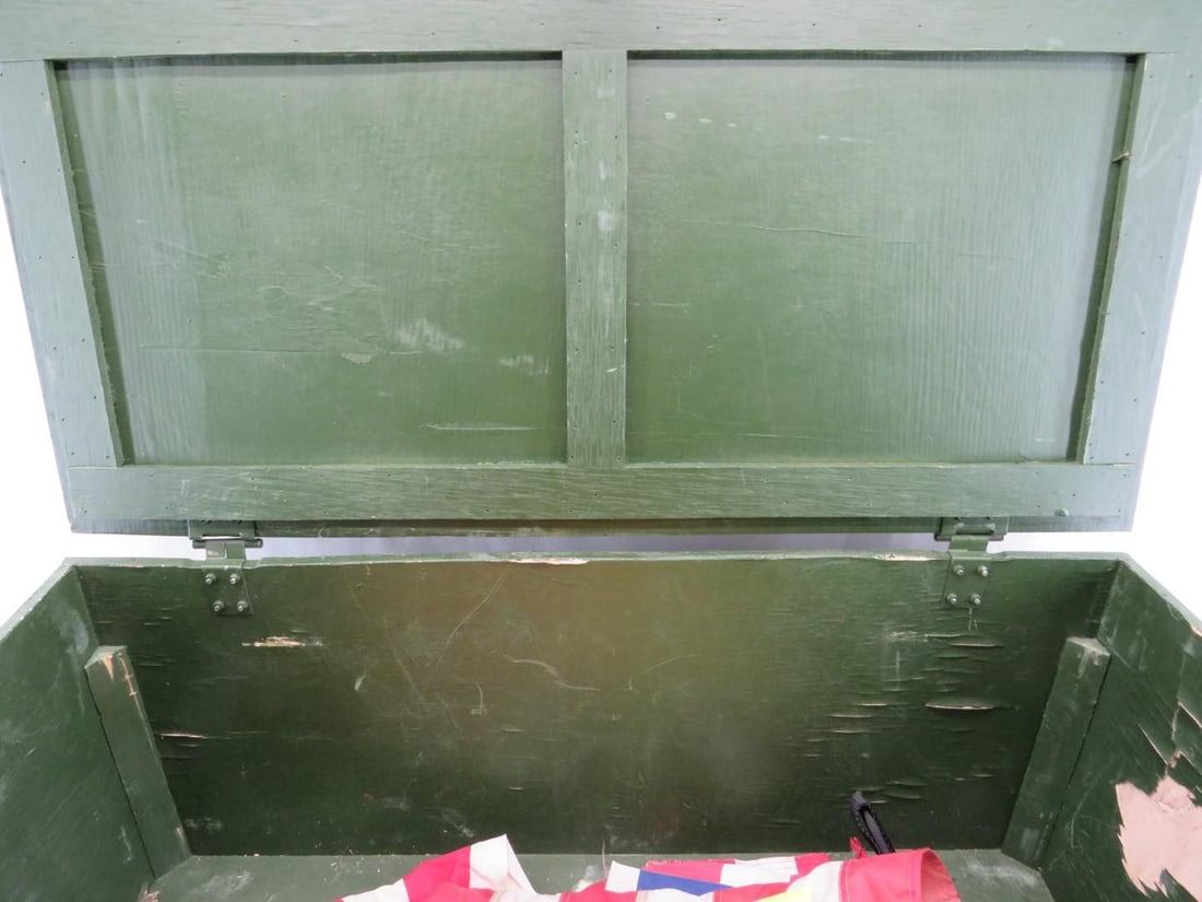 Wooden U.S. Army Footlocker - 6
