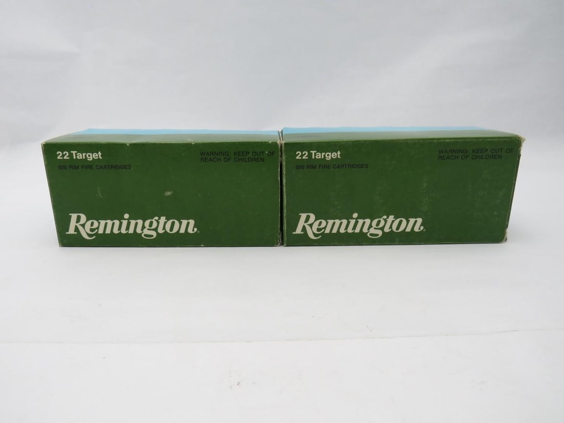 (1000) .22 Cartridges: Remington target .22LR rimfire 