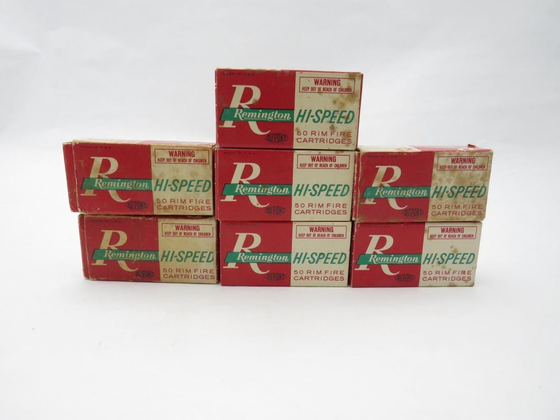 (7) Vintage Boxes Remington Hi-Speed .22 Short Cartridges - 2