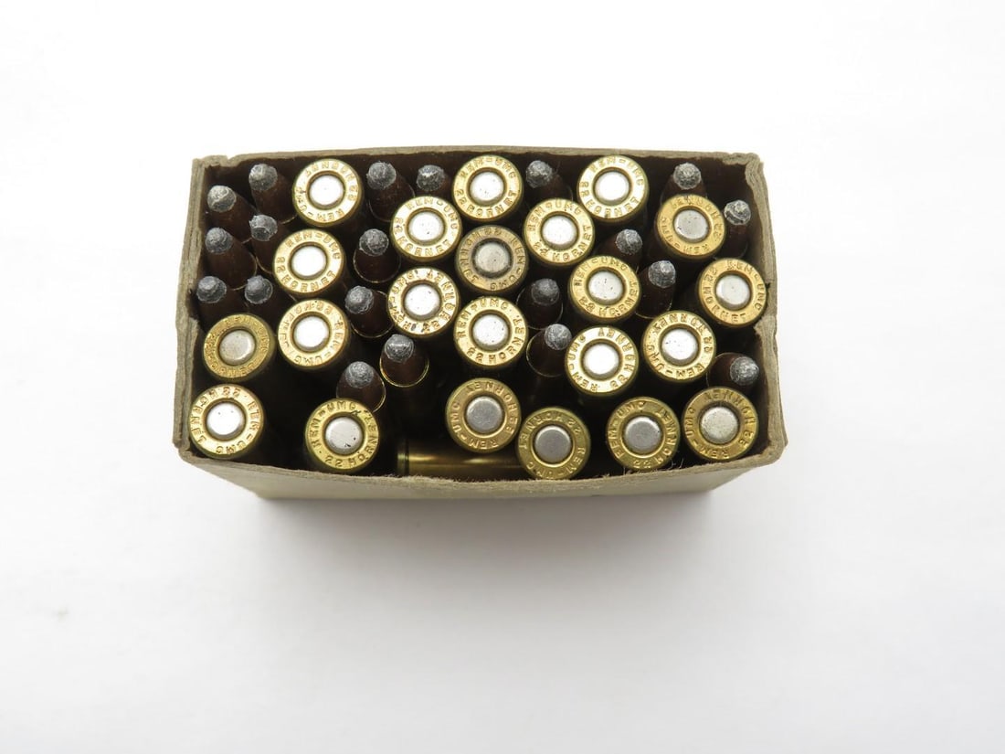 (2) Vintage Boxes Remington Kleanbore .22 Hornet Cartridges - 2